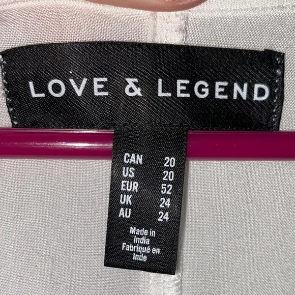 Love & Legend White Tunic with Black Embroidery - Picture 2 of 5